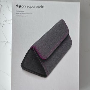 Dyson Woven Storage Bag Fuchsia/Grey for Supersonic Hair Dryers/Wraps